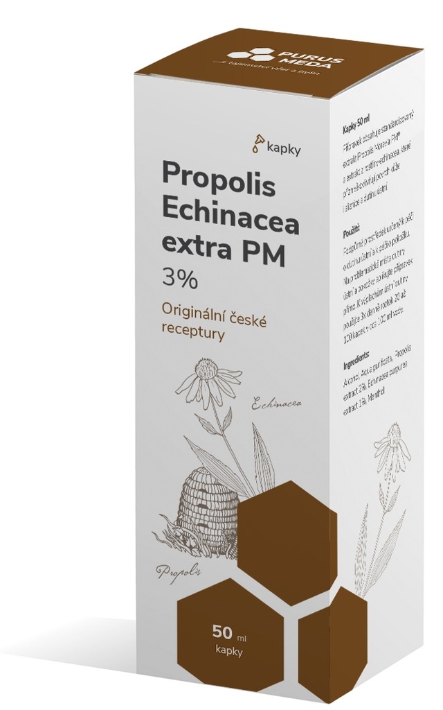 Purus Meda Propolis Echinacea extra 3 % kapky 50 ml